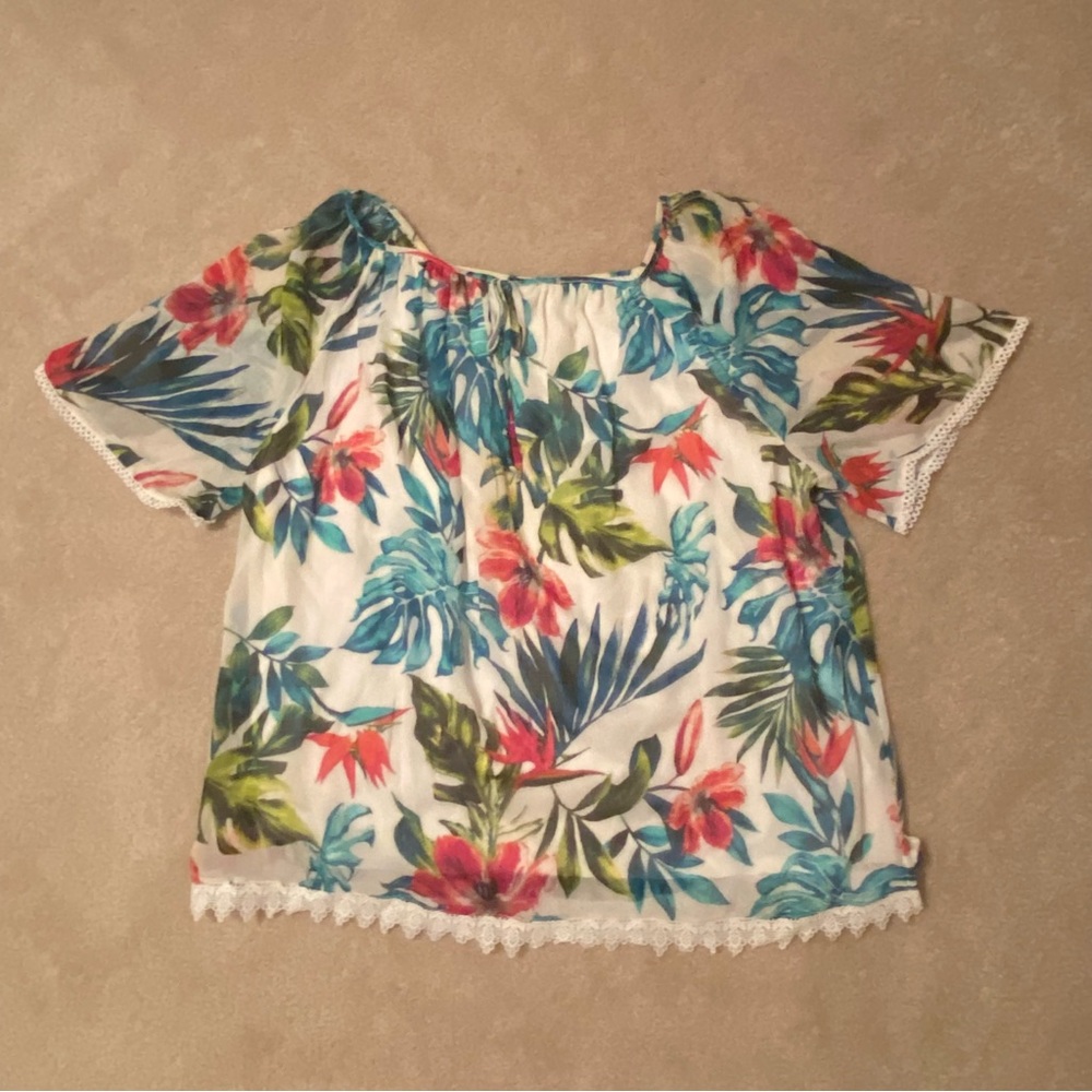 ALYX Womens Short Sleeve Blouse 2X